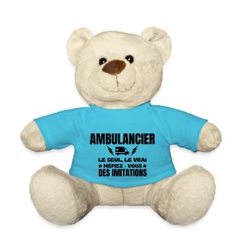 SANITÄTER DER EINZIGE ECHTE - Teddy - Atollblau - Vorne