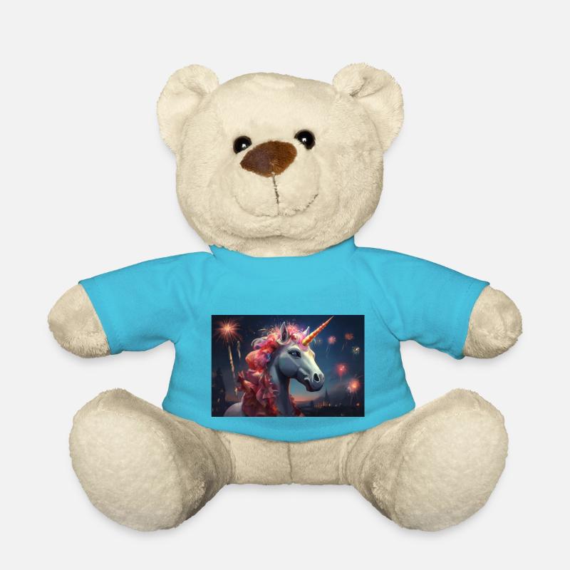 Feux d’artifice licorne - Nounours - bleu outremer
