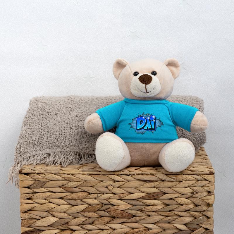 Graffiti DAI Blaue Ziegel Risse Teddy