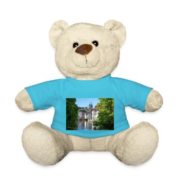 Cityscape of Esslingen am Neckar from Agnesbrücke - Teddy Bear - atoll blue - Front