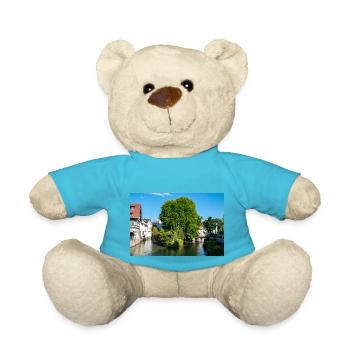 Stadtbild von Esslingen am Neckar von der Agnesbrücke aus - Teddy - Atollblau - Vorne