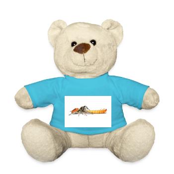 Springspinne Phidippus texanus jumping spider - Teddy Bear - atoll blue - Front
