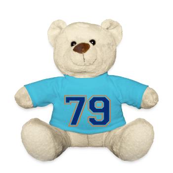 79 - Teddy Bear - atoll blue - Front