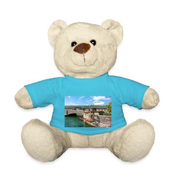 industrial monument Niagara Falls power plant - Teddy Bear - atoll blue - Front