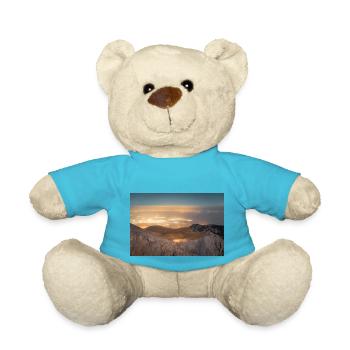 Der Olymp und die nahe gelegenen Städte Griechenlands bei Nacht - Teddy - Atollblau - Vorne