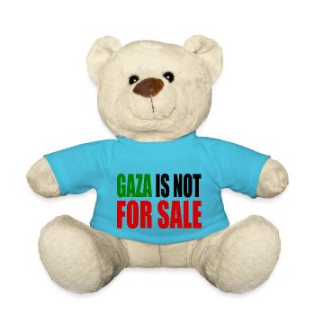 gaza is not for sale - Teddy Bear - atoll blue - Front