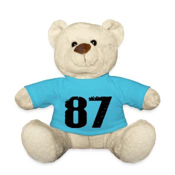 87 Zahl Trikot - Teddy - Atollblau - Vorne