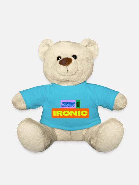 Chronique mais ironique - Nounours - bleu outremer
