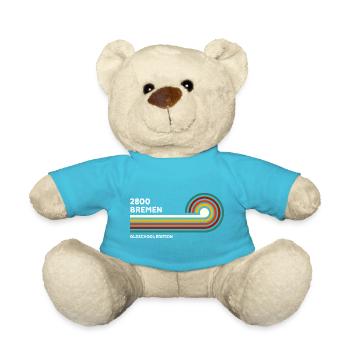 Bremen Retro Shirt 2800 Oldschool Zip Code - Teddy Bear - atoll blue - Front