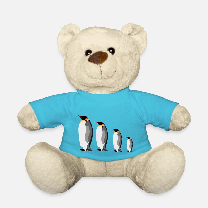 Groupe de manchots empereurs - Nounours - bleu outremer