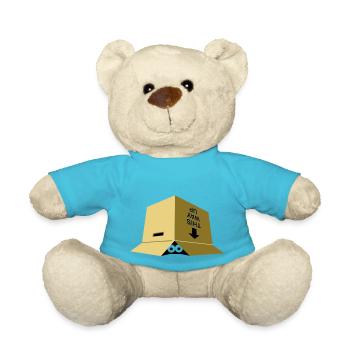 A moving box - Teddy Bear - atoll blue - Front