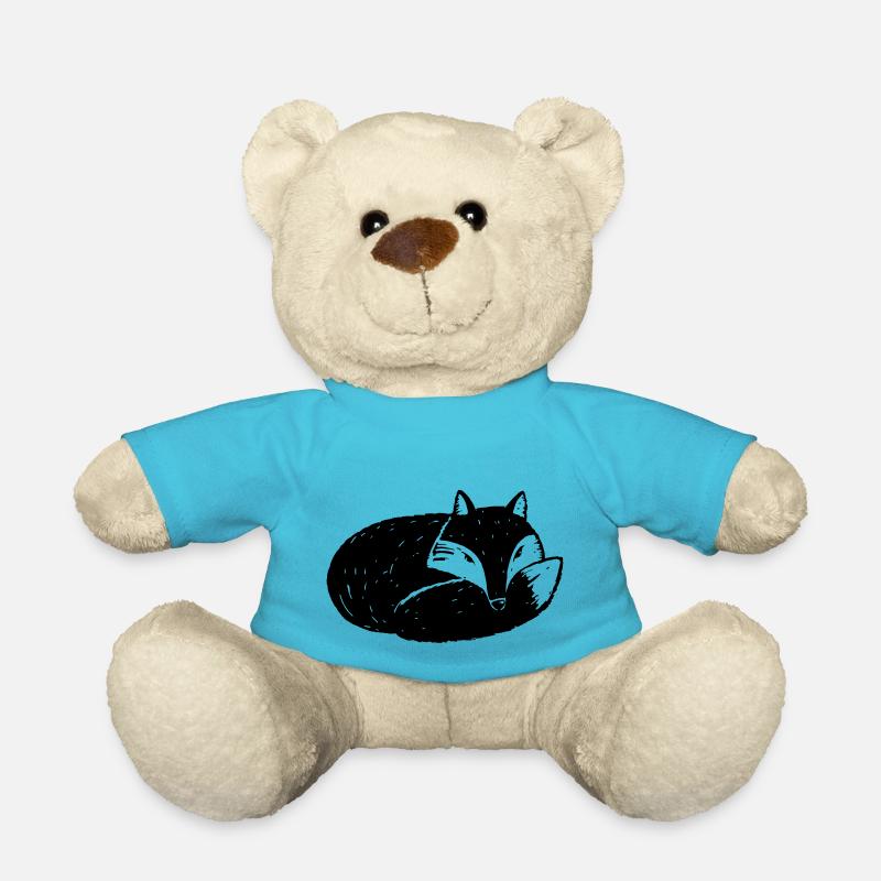 renard - Nounours - bleu outremer