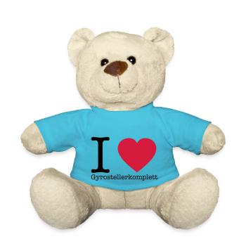 I Love Gyrosteller komplett - Teddy - Atollblau - Vorne