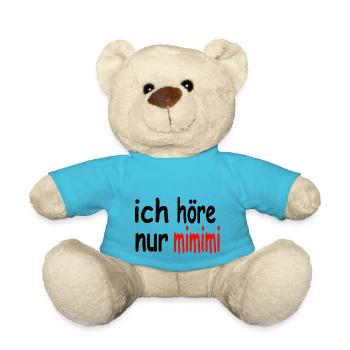 ich höre nur mimimi - Teddy - Atollblau - Vorne