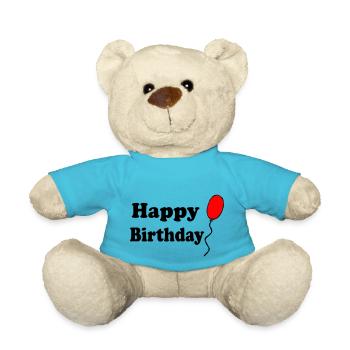 Bon anniversaire - Nounours - bleu outremer - Devant