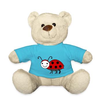 Coléoptère de mai rouge - Nounours - bleu outremer - Devant