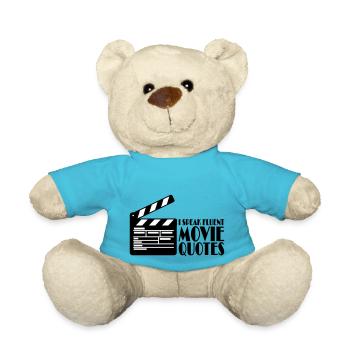 I speak fluent movie - Teddy Bear - atoll blue - Front