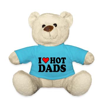 I love hot dads - Nounours - bleu outremer - Devant