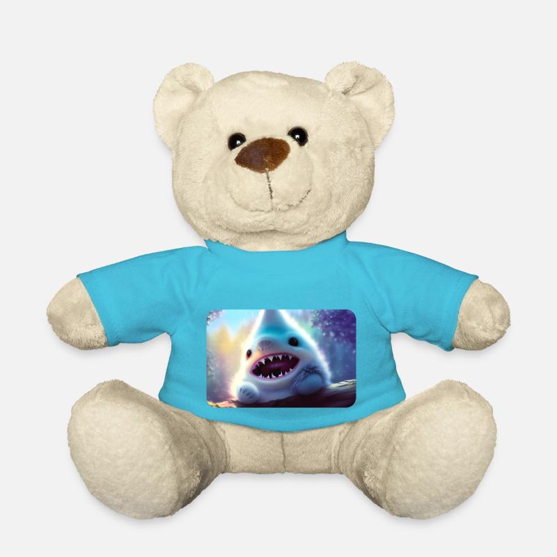Furry Shark - Teddy - Atollblau