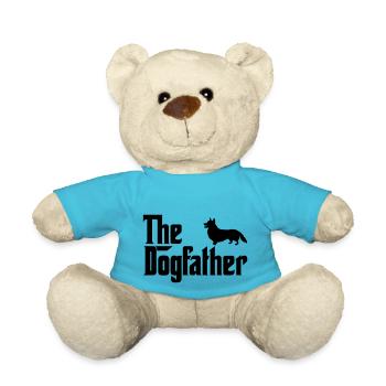 Corgi Dogfather Dog Lover Godfather Style - Nounours - bleu outremer - Devant