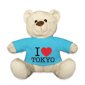J’aime Tokyo, J’aime Tōkyō, J’aime Tokyo, Tokyo, - Nounours - bleu outremer - Devant