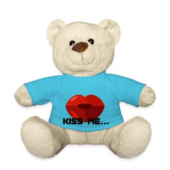 KISS ME - Teddy - Atollblau - Vorne