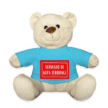 Schwaad de keen zerrung - Köln Kölsch Kölle - Teddy - Atollblau - Vorne