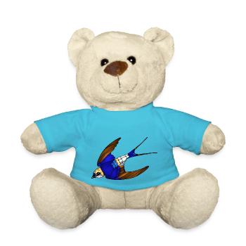 Vogel - Teddy - Atollblau - Vorne