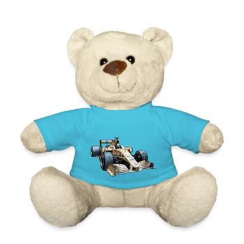 Rennwagen sind extrem aerodynamisch - Teddy - Atollblau - Vorne