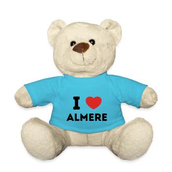 Ich liebe Almere, Niederlande - Teddy - Atollblau - Vorne
