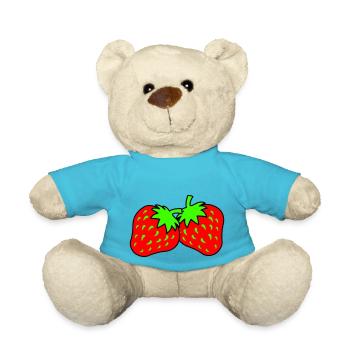 Fraises - Nounours - bleu outremer - Devant