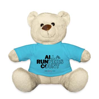 All Runners Count Gift For Runners - Teddy Bear - atoll blue - Front