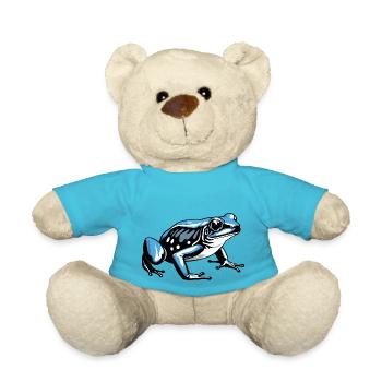 Frosch - Cute Amphibian Design - Teddy - Atollblau - Vorne