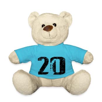 20 Number Leotard - Teddy Bear - atoll blue - Front