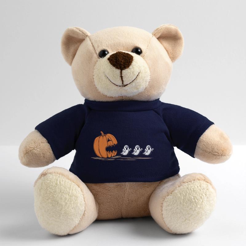 Cracking Pumpkin Ghost Parade Teddy Bear