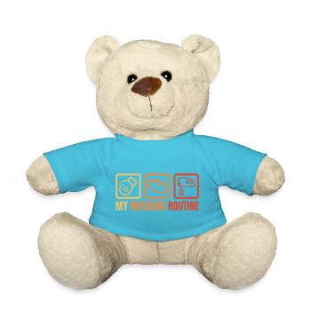 Ma routine du week-end - Nounours - bleu outremer - Devant
