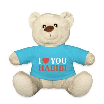 I love you habibi - Teddy Bear - atoll blue - Front