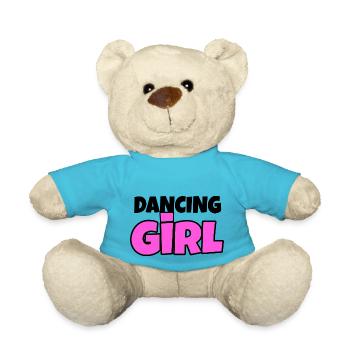 dancing girl dancing dance sport - Teddy Bear - atoll blue - Front