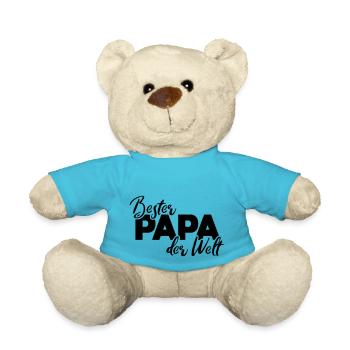bester papa der welt - Teddy - Atollblau - Vorne