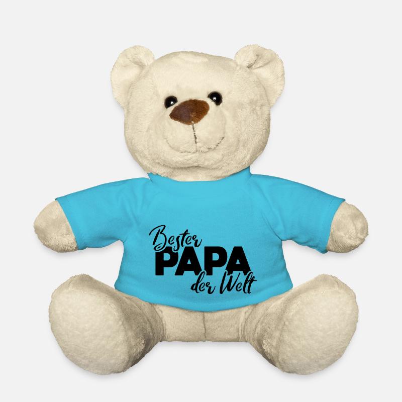 bester papa der welt - Teddy - Atollblau