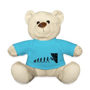 Klettern climbing Kletterer Bouldern Kletterwand - Teddy - Atollblau - Vorne