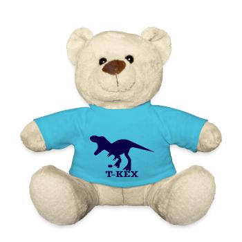 Dinosaur Dino - Teddy Bear - atoll blue - Front