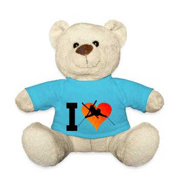 Ski Ski Ski Femmes Cascade Ski Ski - Nounours - bleu outremer - Devant