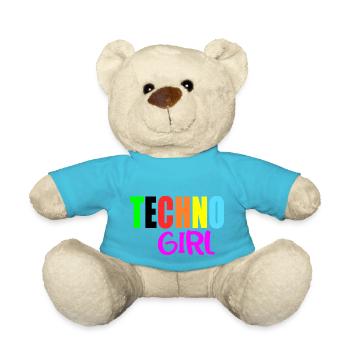 fille techno - Nounours - bleu outremer - Devant