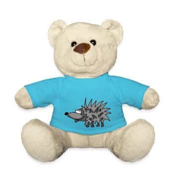 Hedgehog 2 - Teddy Bear - atoll blue - Front