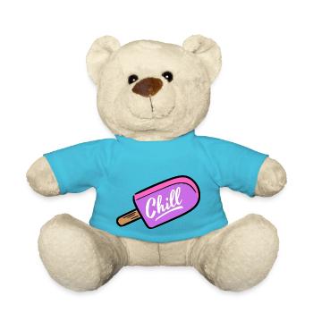 Ice Cream Chill - Teddy Bear - atoll blue - Front