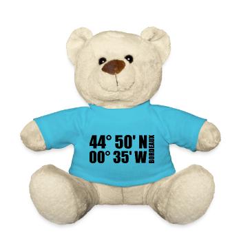 Coordonnées de Bordeaux - Nounours - bleu outremer - Devant