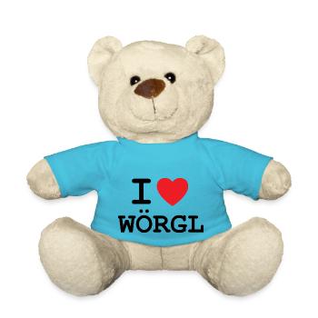 I love Wörgl - Ich liebe Wörgl Shirt - Teddy - Atollblau - Vorne