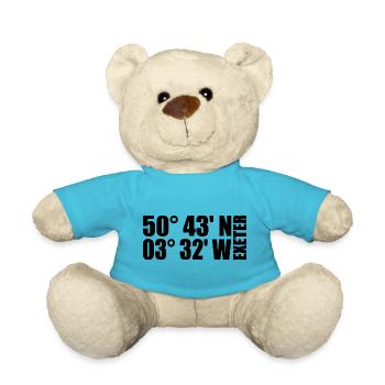 Coordonnées d’Exeter - Nounours - bleu outremer - Devant