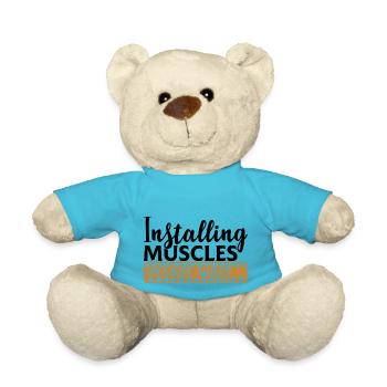 Installation musculaire - Nounours - bleu outremer - Devant